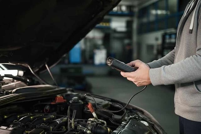 why is my engine light blinking